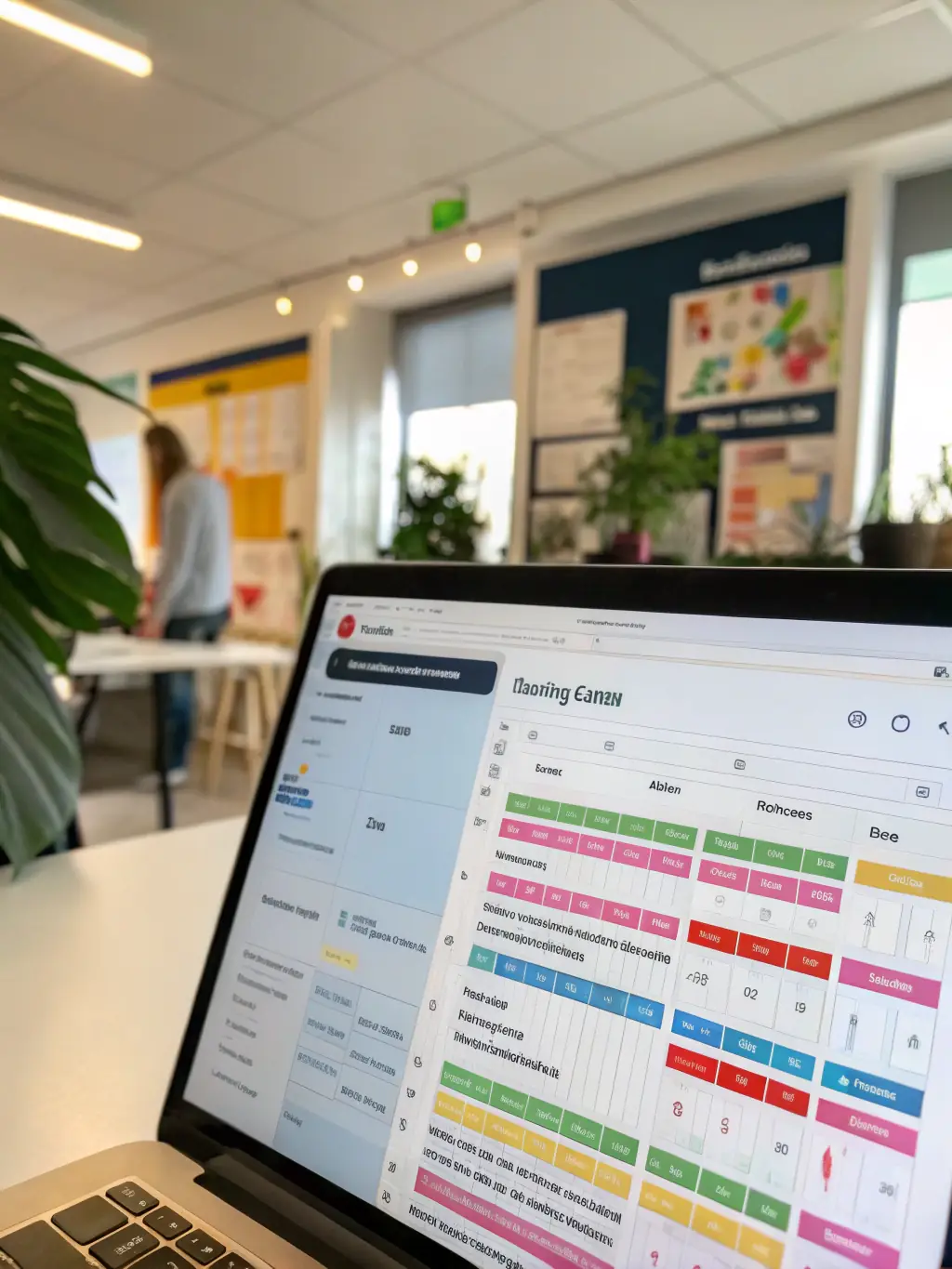 A user interface screenshot of BuildSpace's AI-powered project management tool, demonstrating its ability to streamline tasks and improve team collaboration.