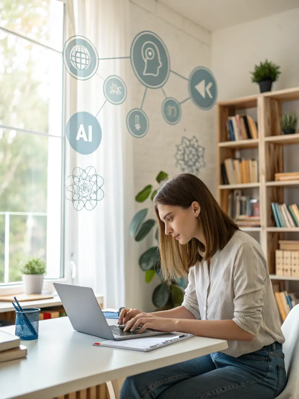 An AI interface assisting a user in generating code for a startup project, highlighting BuildSpace's AI-powered project tools and their ability to accelerate development.